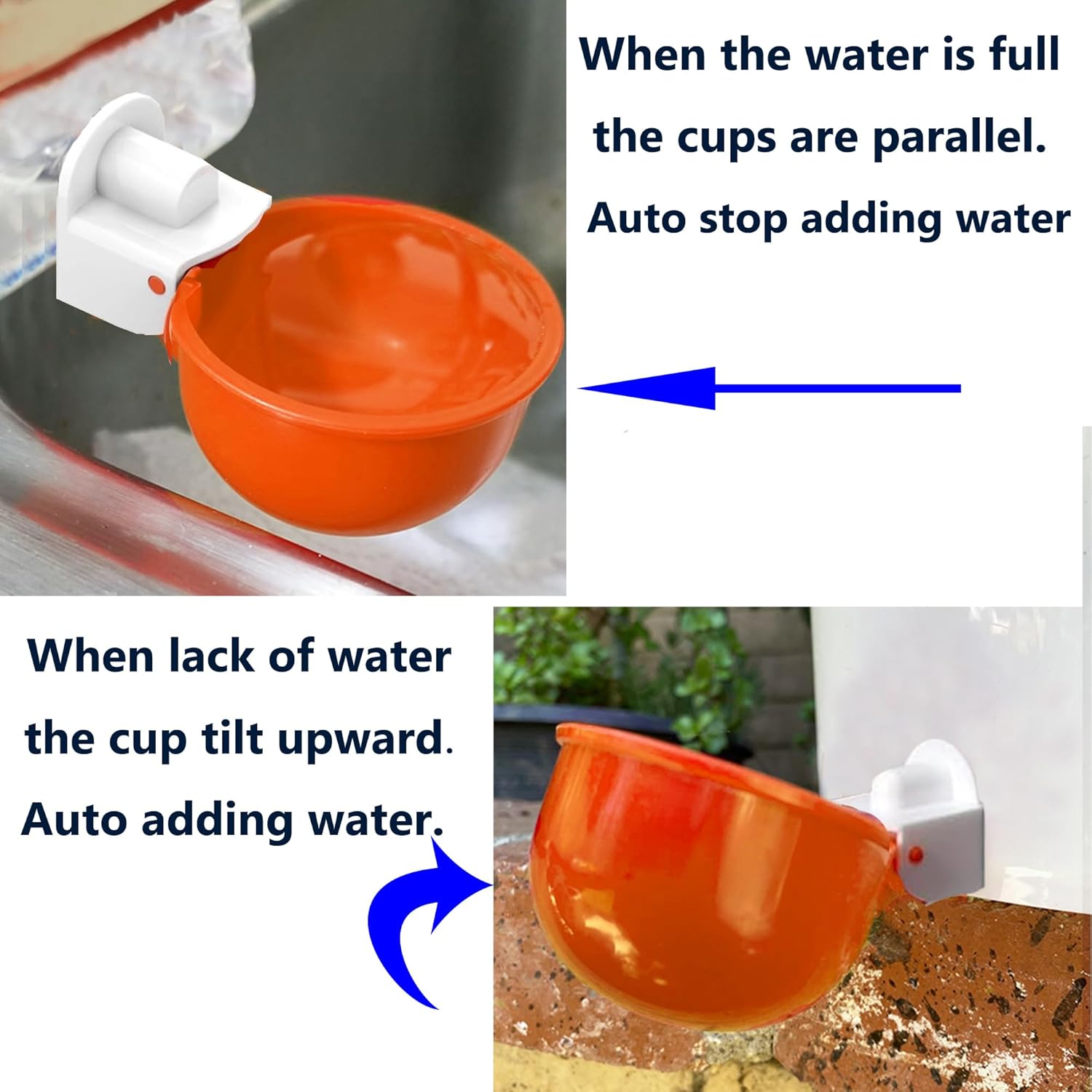 8pcs Large Automatic Chicken Waterer Cups | Chicken Water Feeder Suitable for Chicks, Duck, Goose, Turkey and Bunny | Poultry Water Feeder Kit - Image 5