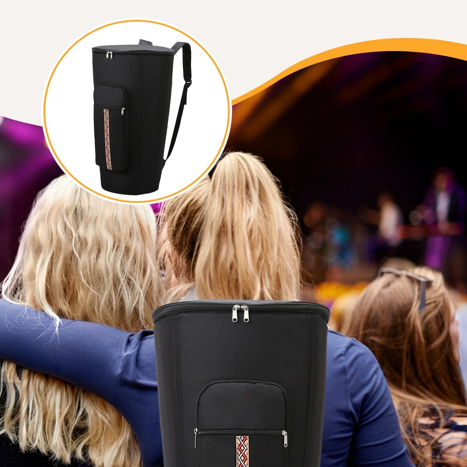 Amagogo Bolsa para Djembé, Funda para Tambor Africano, Resistente a Golpes, Tela Oxford, Impermeable, Mochila, 10 Inch