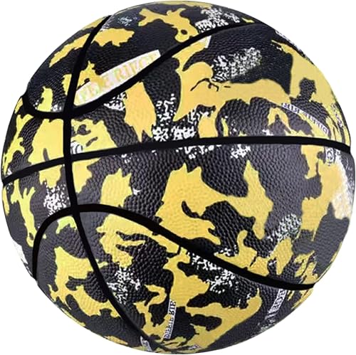 MINDCOLLISION Balón de baloncesto de poliuretano tamaño 7, resistente al desgaste, buen agarre, regalo de cumpleaños para niños. Adecuado para uso