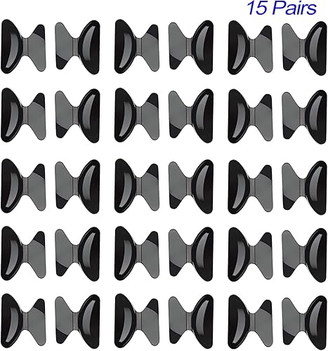 Miniatura 2 de Almohadillas adhesivas de silicona suaves antideslizantes para la nariz para marcos de plástico, 15 pares