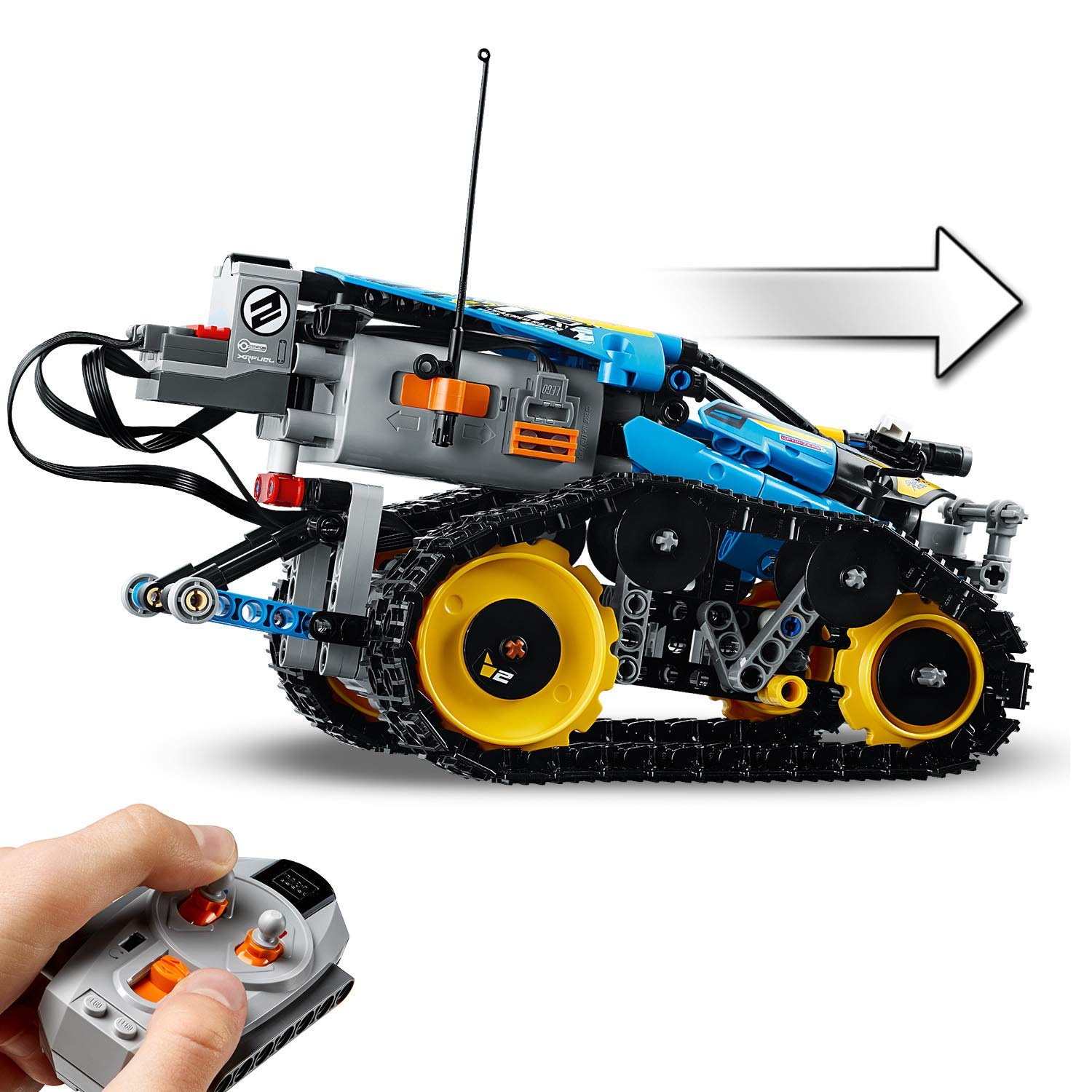 LEGO Technic Stunt Racer Telecomandato, Macchina Giocattolo da Corsa 2in1, Modellini Auto da Costruire, Regalo per Bambini di 9+ Anni, 42095
