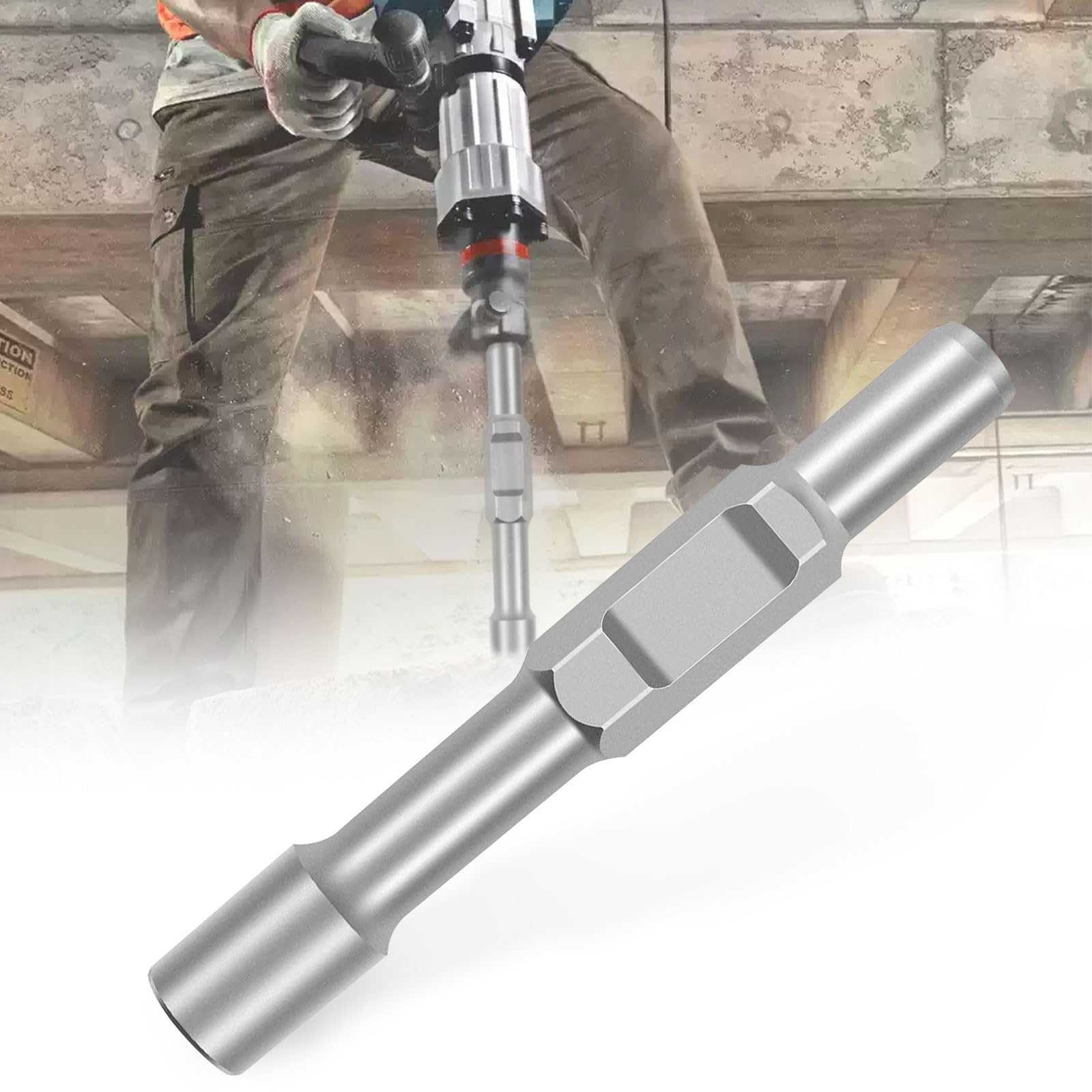 SDS HEX Erdnageleintreiber, zum Tiefenerder, Erdungsspieß, Innen Ø 20,5 mm x Außen Ø 35mm x 257mm Länge