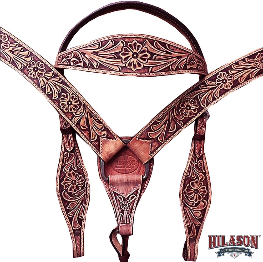 HILASON Western Horse Child Saddle Treeless American Leather Barrel | for Horses