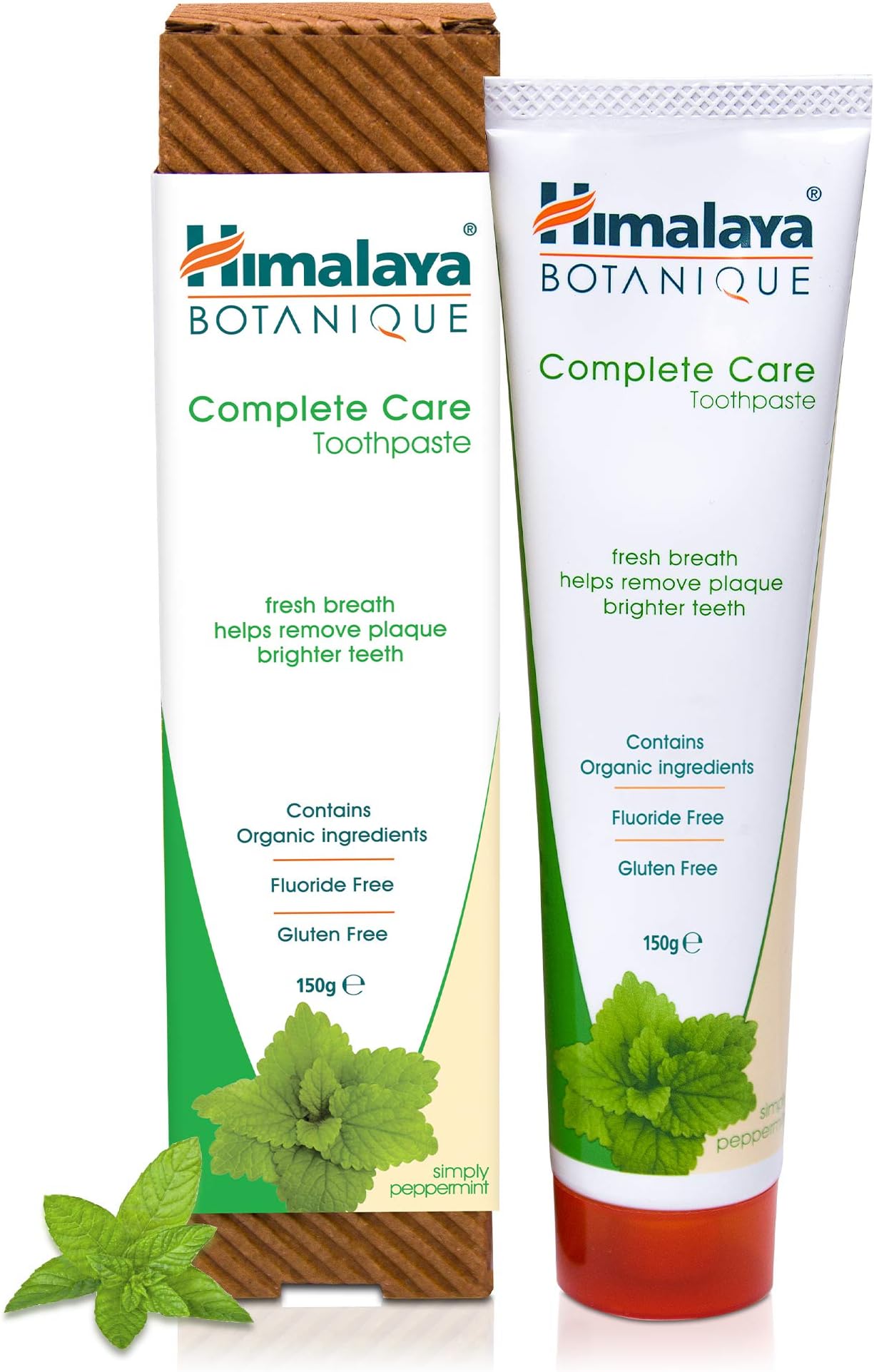 Himalaya Complete Care Toothpaste - Simply Peppermint 5.29 oz150 gm (1 Pack) Natural, Flouride-Free & SLS Free