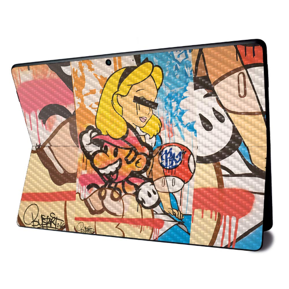 MightySkins Carbon Fiber Skin for Microsoft Surface Pro X - I Cant See | Textured Carbon Fiber Finish | Easy to Apply, Remove, and Change Styles | Made in The USA