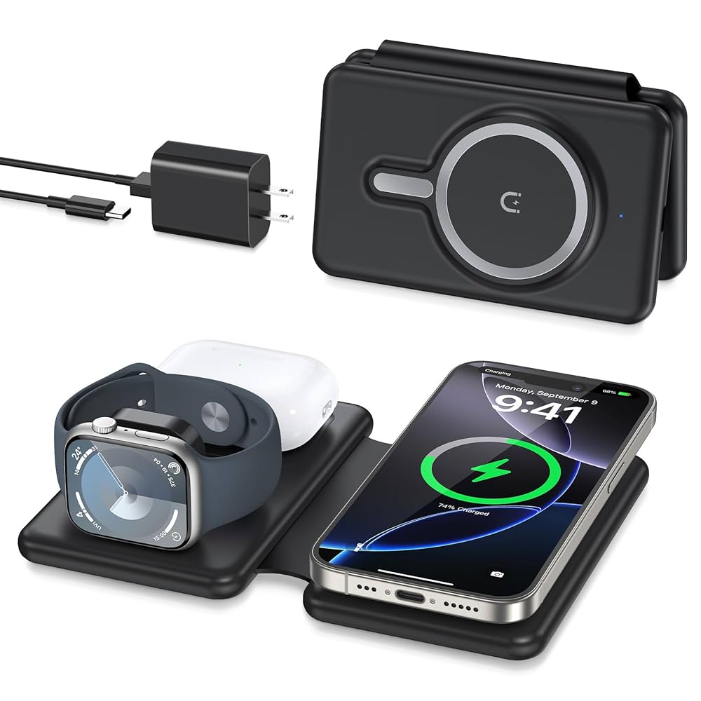 Amazon.com: Wireless Charger iPhone - 3 in 1 Charging