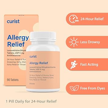 Curist Generic Levocetirizine Dihydrochloride 5mg (270 Tablets) Bulk Value