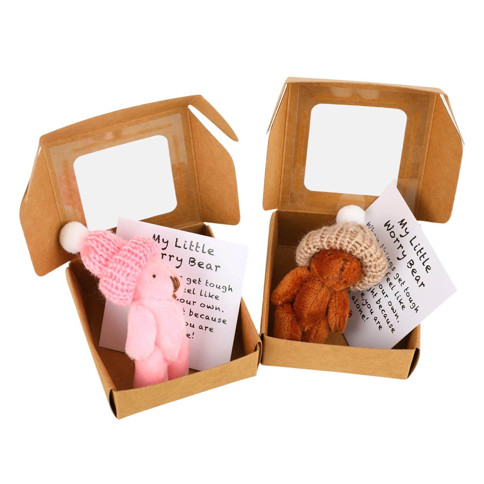 2 Pack My Little Worry Bear Plush Toy