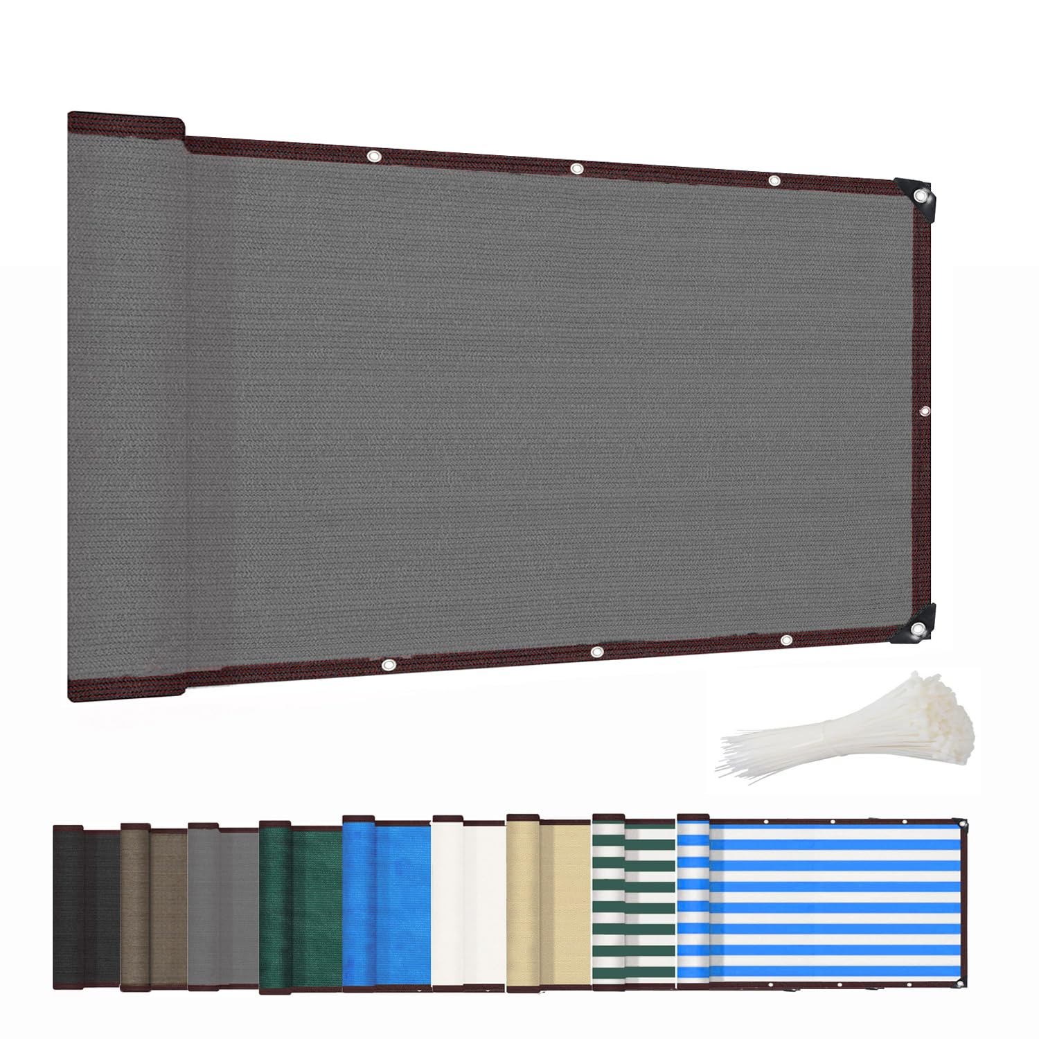 Kebinmaoyi Premium Greenhouse Shading Sunshade Netting for Plants, Effective Protection from Sunlight, for Garden, Patio, Plant,Flower,Chicken Coop,Carport, Grey,1.1x8.5m(4.3ft x13.1ft)
