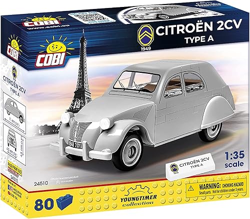 Miniatura 2 de COBI Youngtimer Collection Citroen 2CV Tipo A Vehículo, Plata