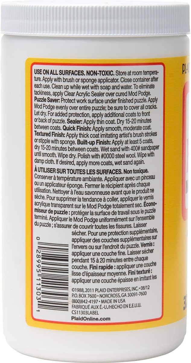 Mod Podge Waterbase Sealer, Glue and Finish Gloss (32 oz) and Matte (32 oz)