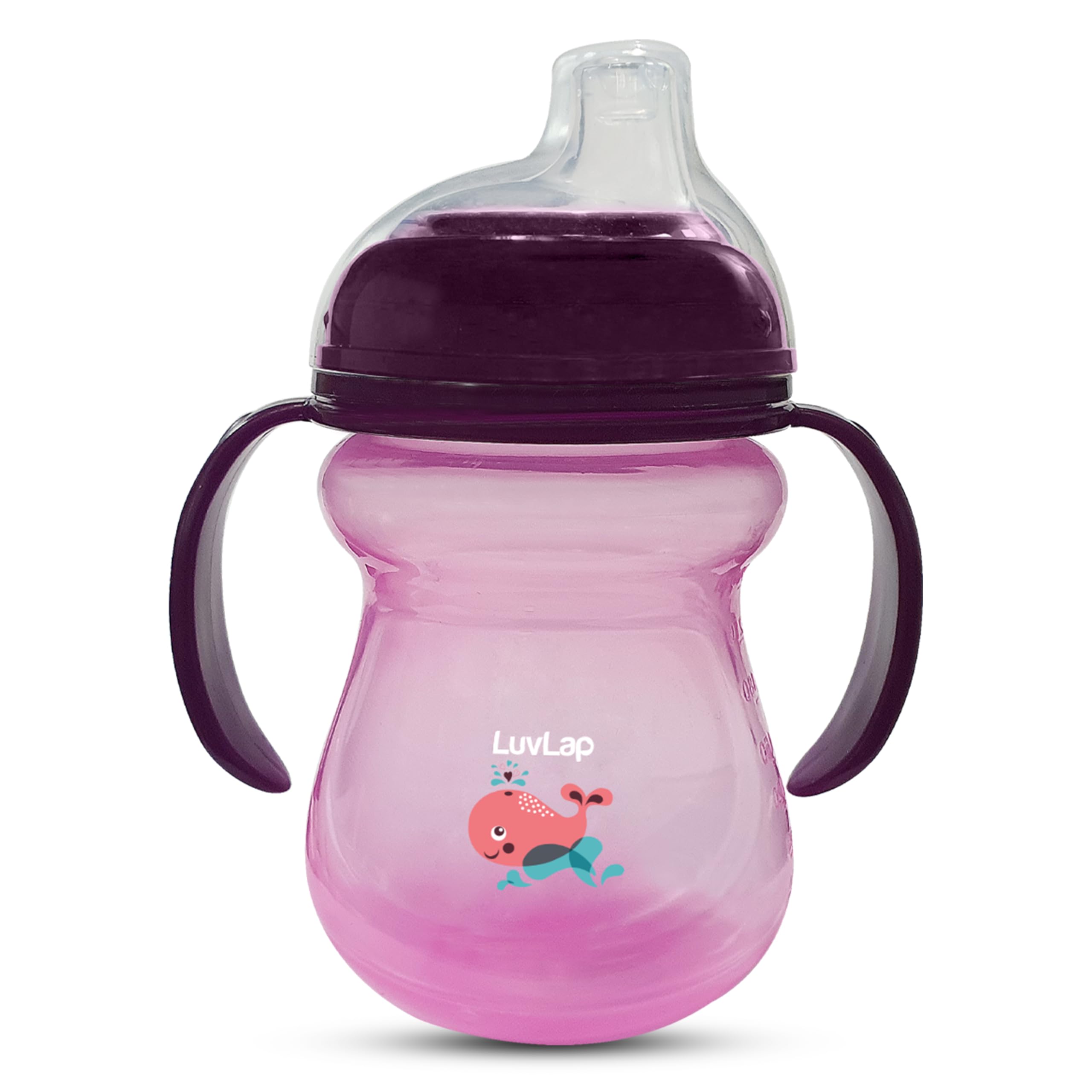 LuvLap Mobby Little Spout Sipper, BPA Free, 240 ml, 6m+ (Pink)-picture-28