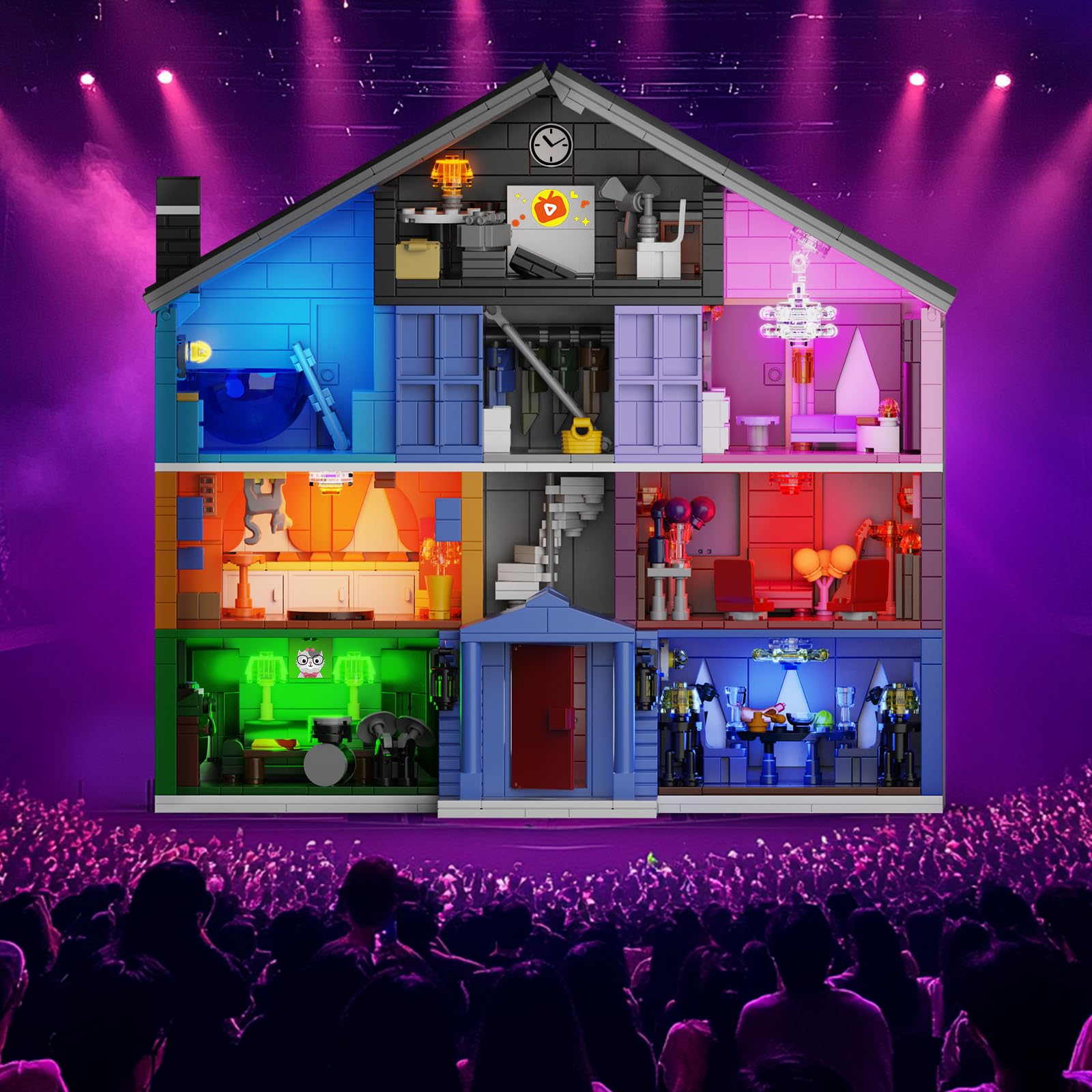 Star House Building Set, Star House Toy Model Compatible with Lego, Christmas and Birthday Gifts for Boys Girls Fans Adults (1426 Pcs)