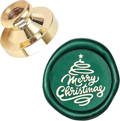 CRASPIRE Sello de cera de lenguaje de árbol de Navidad, reemplazo de cabeza de sello de cera de sellado vintage, cabezas de sello de cera de sellado disponible en Yaxa Peru