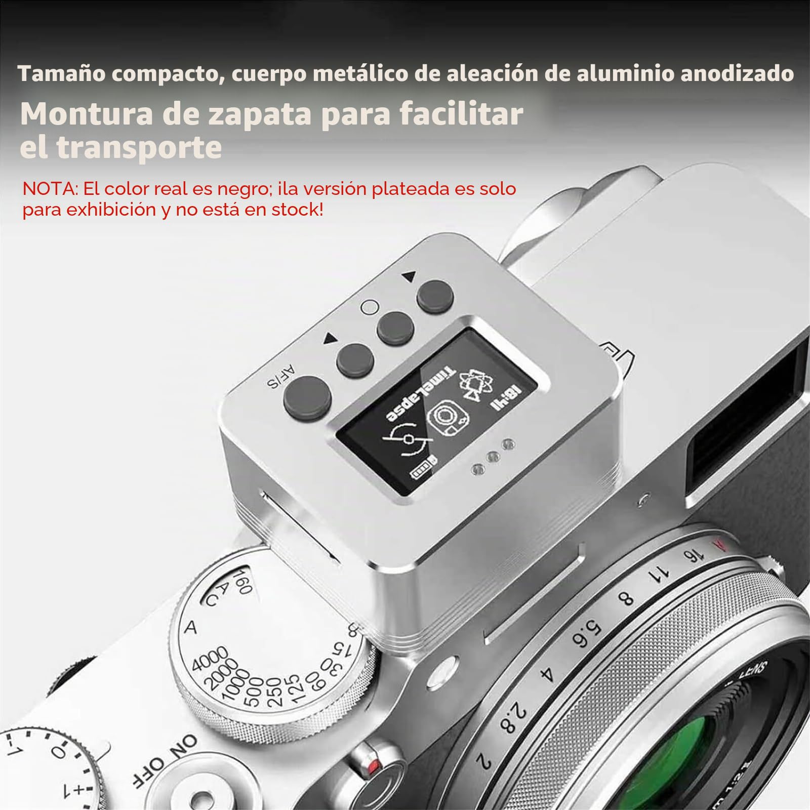 Giroscopio estabilizador de cámara, Caja estabilizadora, batería de 35 h, Aluminio Ligero, Zapata fría, estabilizador de Video con giroscopio para fotografía y videografía en Exteriores.