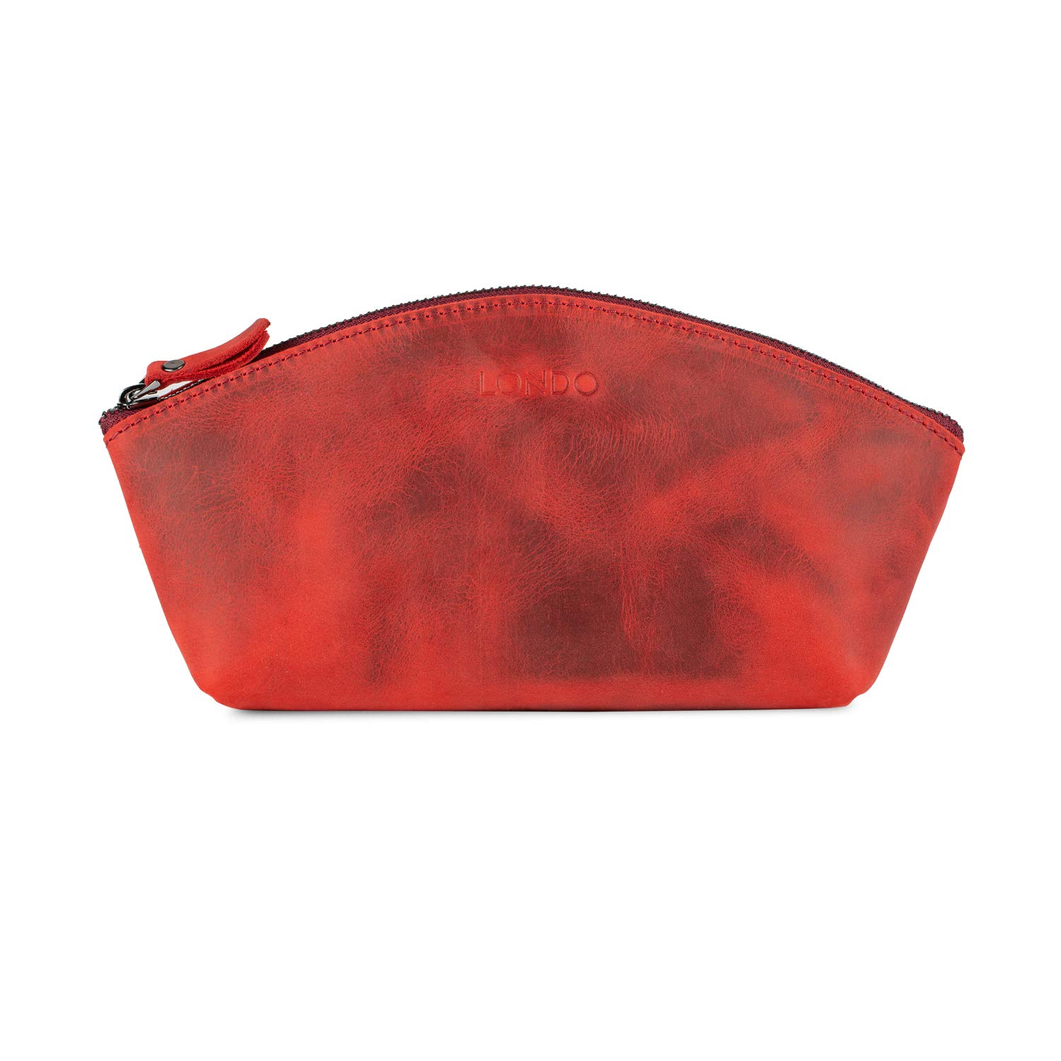LONDO Genuine Leather Versatile Gondola Style Handbag - Cosmetic, Toiletry, Makeup, Shaving Organizer Bag - Dopp Kits - Unisex
