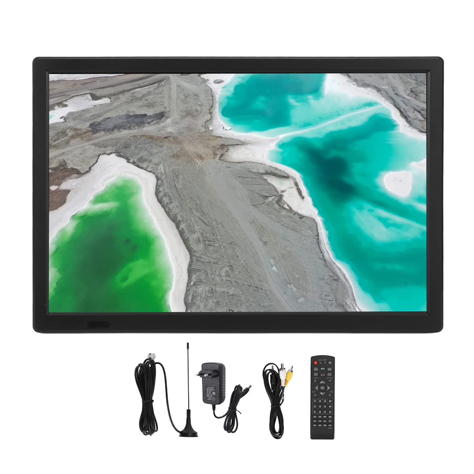 TV Numérique 16 Pouces : écran LCD Extérieur Portable avec Fonctionnalités Intelligentes, Prise UE, Compatibilité 110-220 V - Profitez du Divertissement sur écran Large n'importe Où