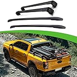 4Pcs Aluminum Fit for Ford Ranger T9 2023 2024+ Roof Rail Racks Crossbars Cross Bar Side Rail Bar Luggage Carrier