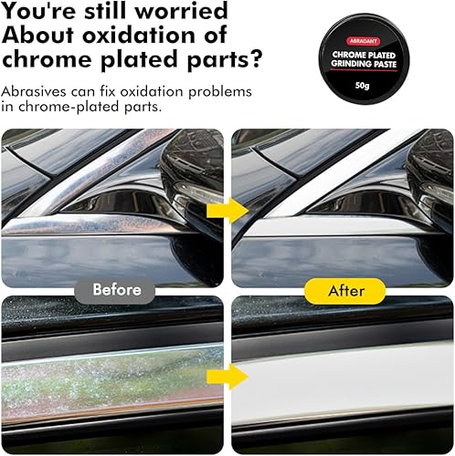 Miniatura 5 de XTryfun Restaurador y protector de esmalte de metal, limpiador de cromo y pulido para automóviles, elimina la oxidación y la decoloración del metal,