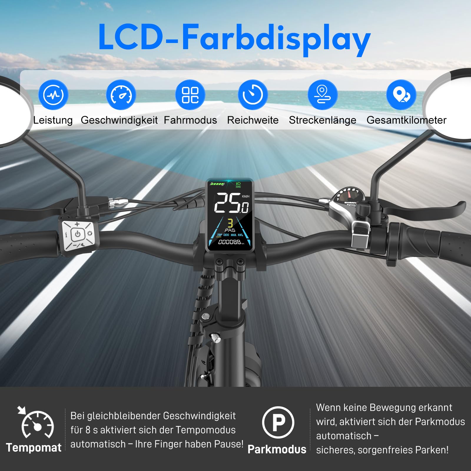 Fafrees FF20 Polar E-Bike Klapprad Elektrofahrrad 20 * 4.0 Zoll, Fatbike Doppelbatterie 24Ah/26.8Ah, E Bike Herren Damen Reichweite bis 150/170km