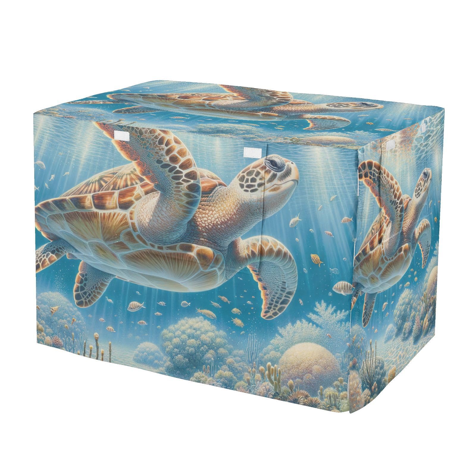 Housse de cage pour chien XL motif tortue : confort vintage et protection