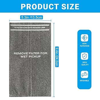 J&G shop 2番 S SMILEFIL 38737/CMXZVBE38737 Wet/Dry Vac Filter Bags for