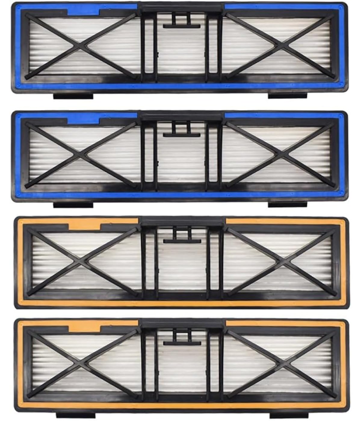 Hochleistungs-Netzfilter, HEPA-Filter, H13 Hochleistungsfilter, für D10/D9/D8/D7/D6/D4/D3/D5/D70/D75/D85/70E Ersatzfilter, Weiß, 6 Stück