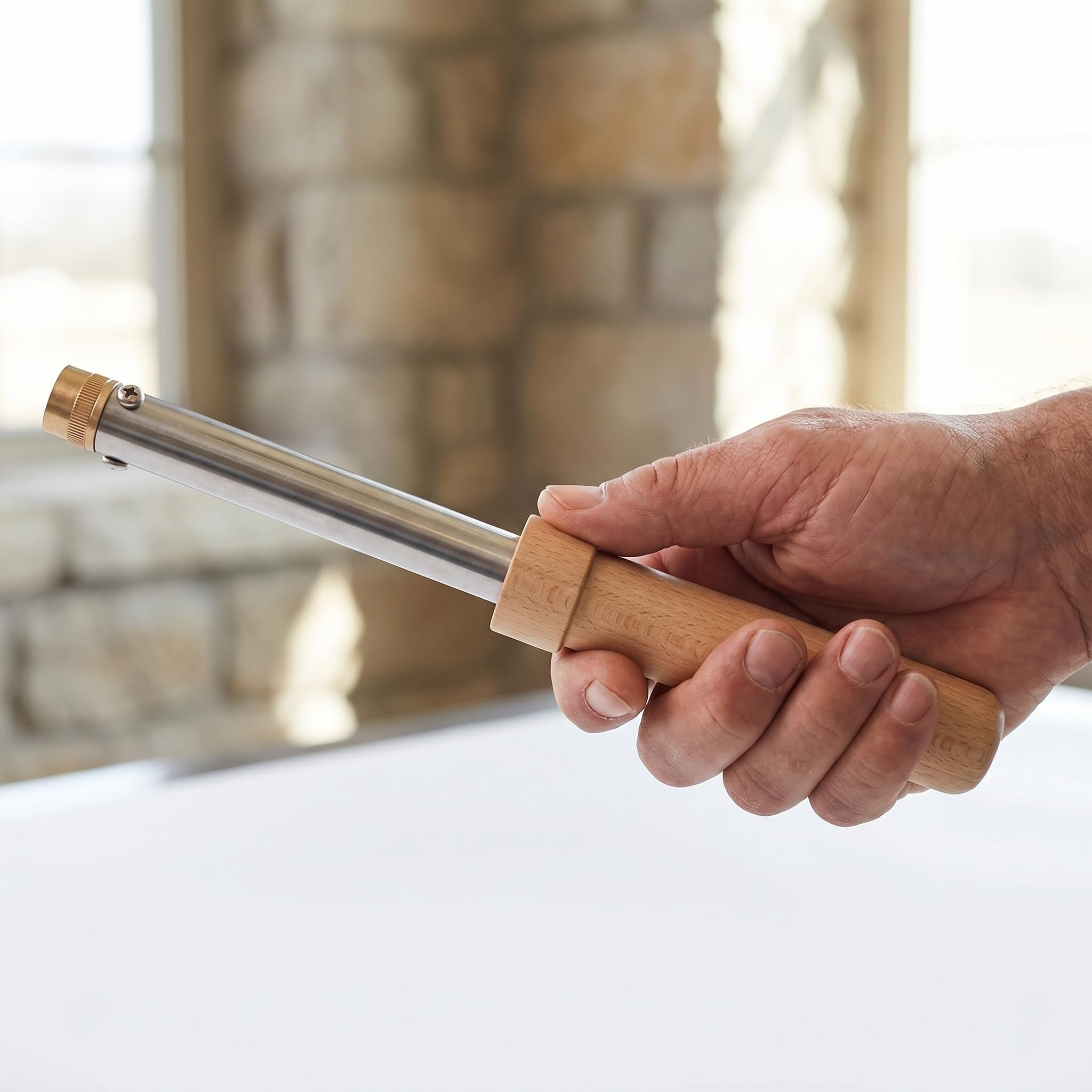 Decornatore Elettrico per Vitelli - Strumento Portatile per La Rimozione Incruenta delle Corna di Bovini E Ovini, con Testina Riscaldante in Rame, Impugnatura Ergonomica, Ideale per Vitelli E