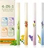 4-Piece Herbal Diffuser Pen, Herbal Diffuser, Mullein Herbal Lung Cleaner, Increases Vitality, Gentle Care, Refreshing and Invigorating, Suitable for Men and Women