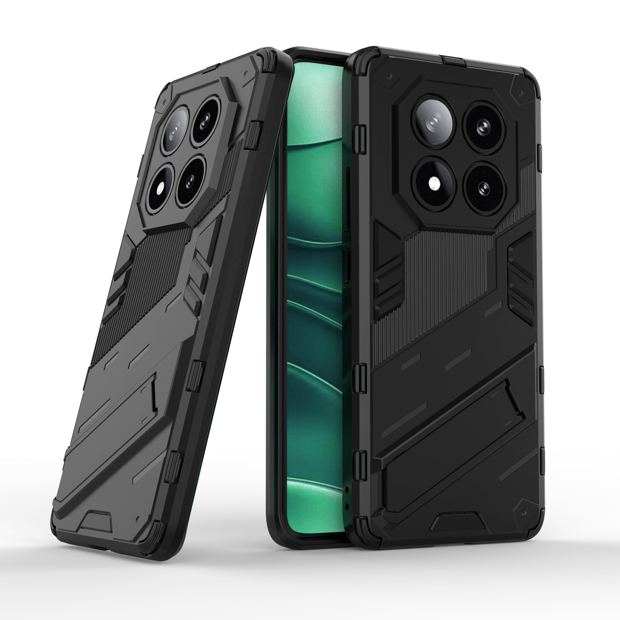 ESHUYI Case For Xiaomi Redmi Note 14 Pro Plus(Pro ) 5G With Expanding Stand And Shockproof TPU Bumper, [Military Grade Anti-Fall Protection], Cover - View #9