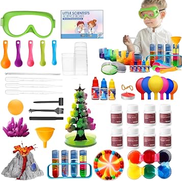 Childrens Science Kits, STEM Projects Science, Fun Chemistry Lab Set with 132 Small Experiments for Kids Ages 8 and Up, Educational STEM Learning Kit
