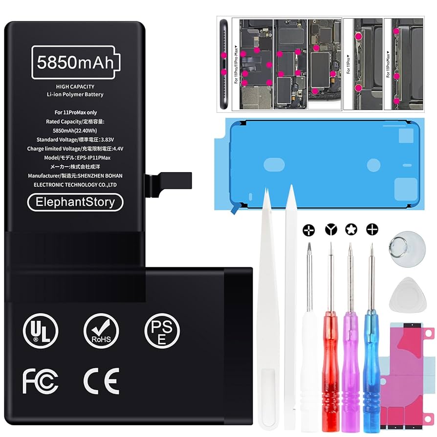 【美品・バッテリー87%・付属品多数】iPhone 11 ProMax Amazon | For iPhone 11 ProMax バッテリー 5850mAh 大容量 交換