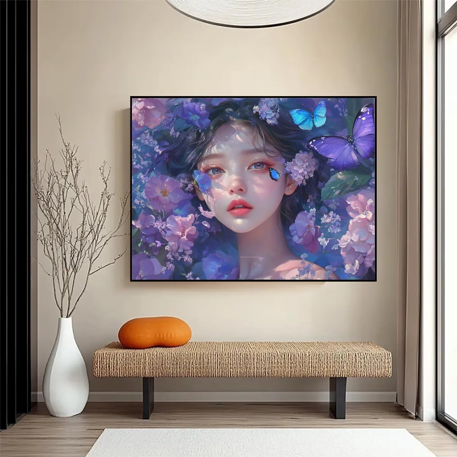 Diamond Painting Schmetterl, 5D Diamond Painting Erwachsene 70x90cm qw1-623