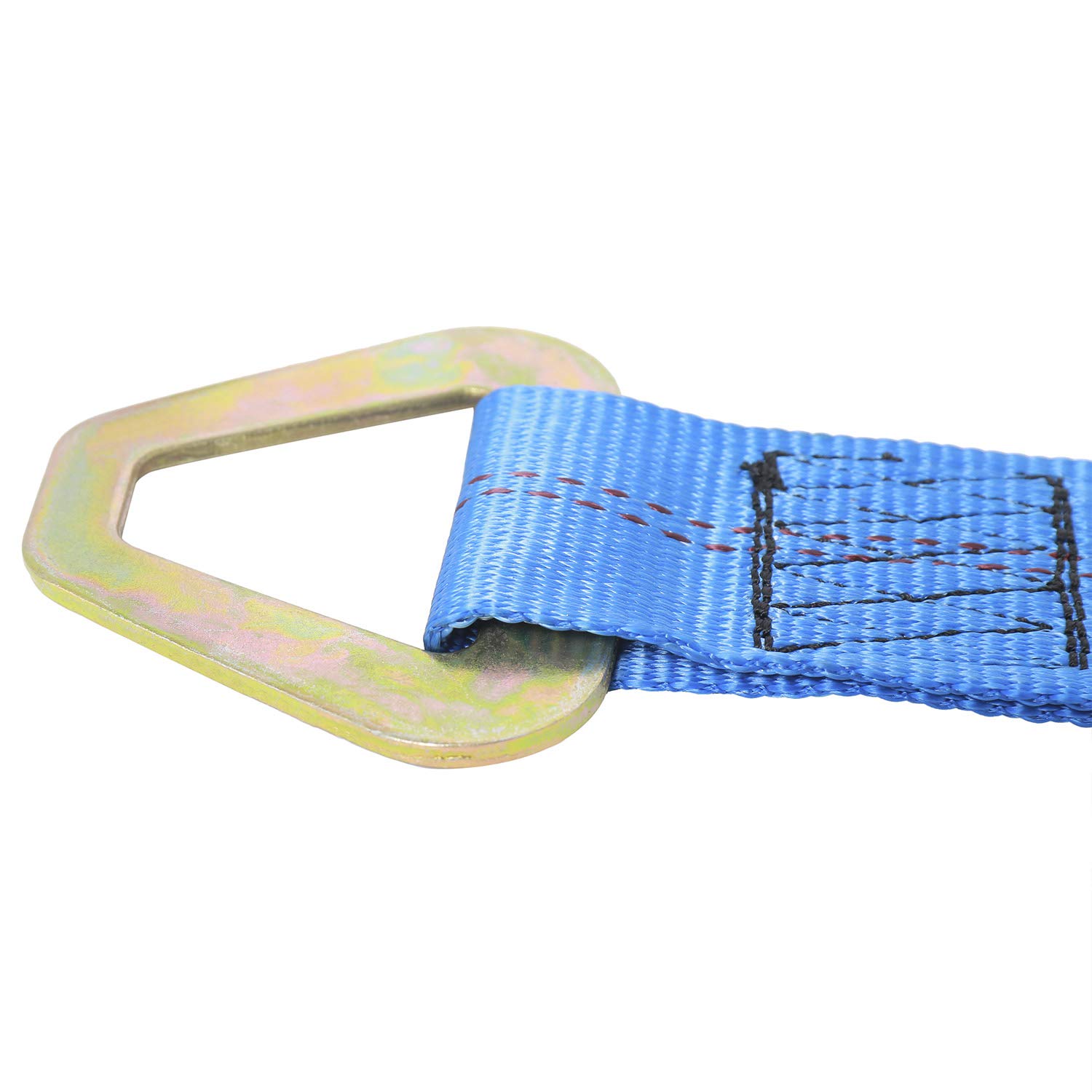 NovelBee 4 Pack de 24 x 2 pulgadas correa de eje con funda protectora y anillo en D para asegurar el transporte del coche (azul)