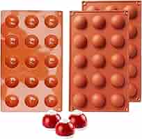 2 Pièces Moulle Silicone Demi Sphere Forme De Grande Demi-sphères Moule