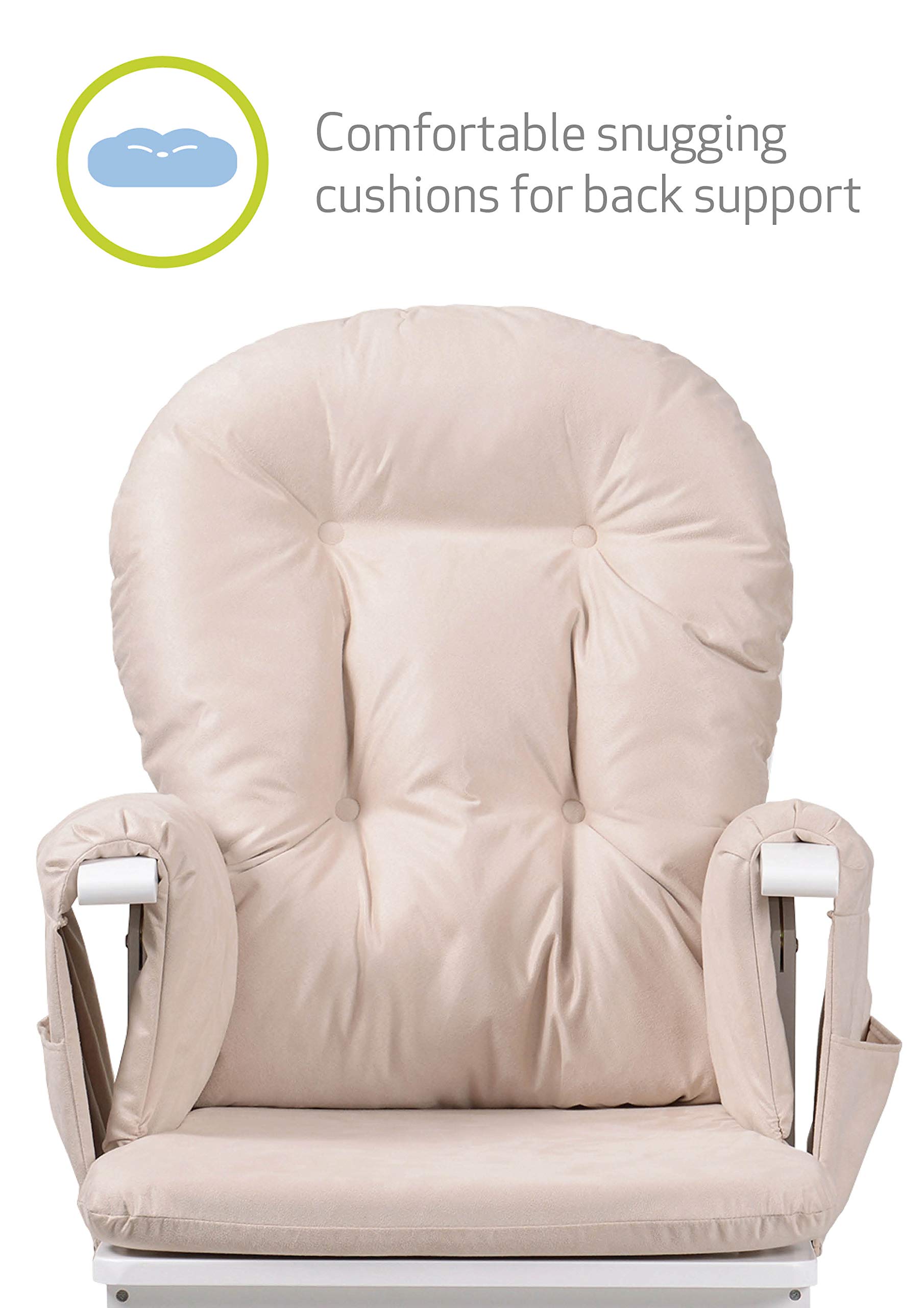 Kub Haywood Direct reclinabile e poggiapiedi, colore: bianco