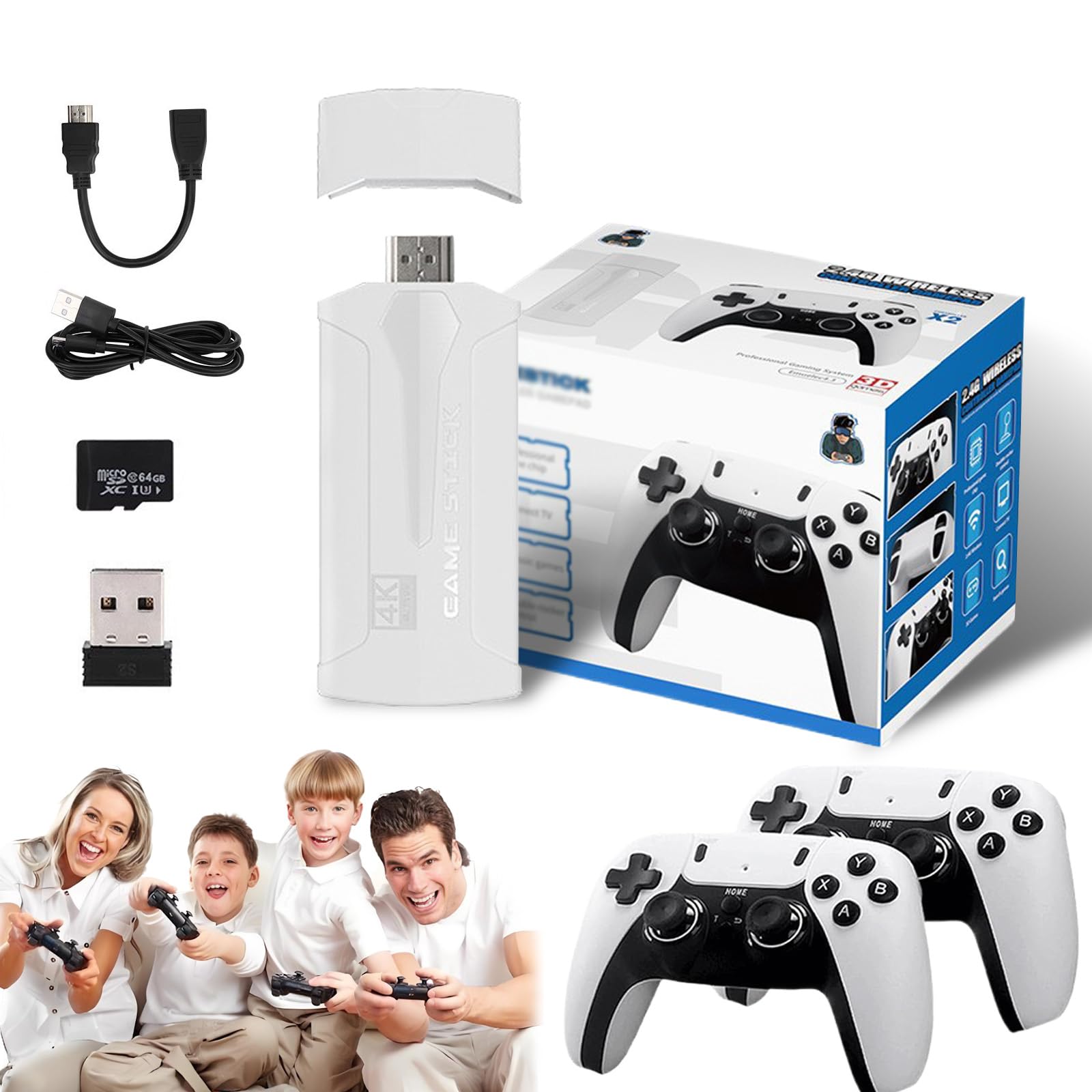 Boltz Retro Stick, Boltz Retrostick, Wireless Retro Game Console, 20000+  Retro Games, 1080p High Definition Hdmi Plug and Play Video Game Stick (64  G): Video Games - Amazon.ca