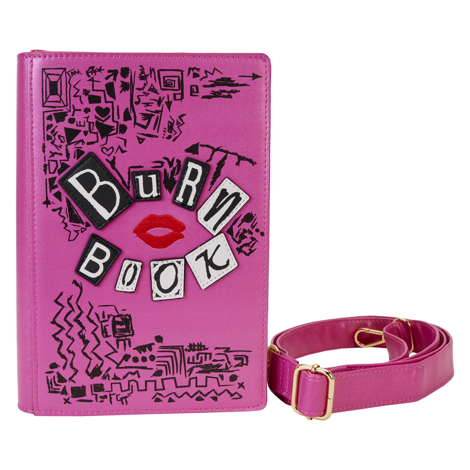 Loungefly - Mean Girls: Burn Book - Crossbody Bag - Amazon Exclusive - Premium Vegan Leather - Gift Idea - Official Merchandise - for Boys, Girls Men and Women - Movies Fans