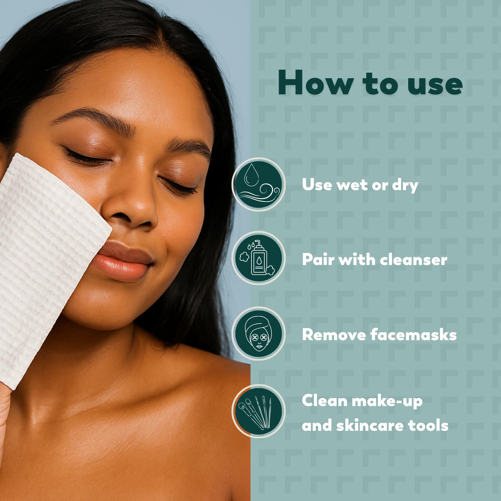 Facial Cleansing Mitts, Exfoliating Glove, Hygienic Wash Mitt - Image 4
