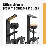 Under Desk Cable Management Tray No Drill, Metal Mesh Cable Tray with Clamp for Desk Wire Management, Desk Cable Management Box and Cord Organizer for Office, Home
