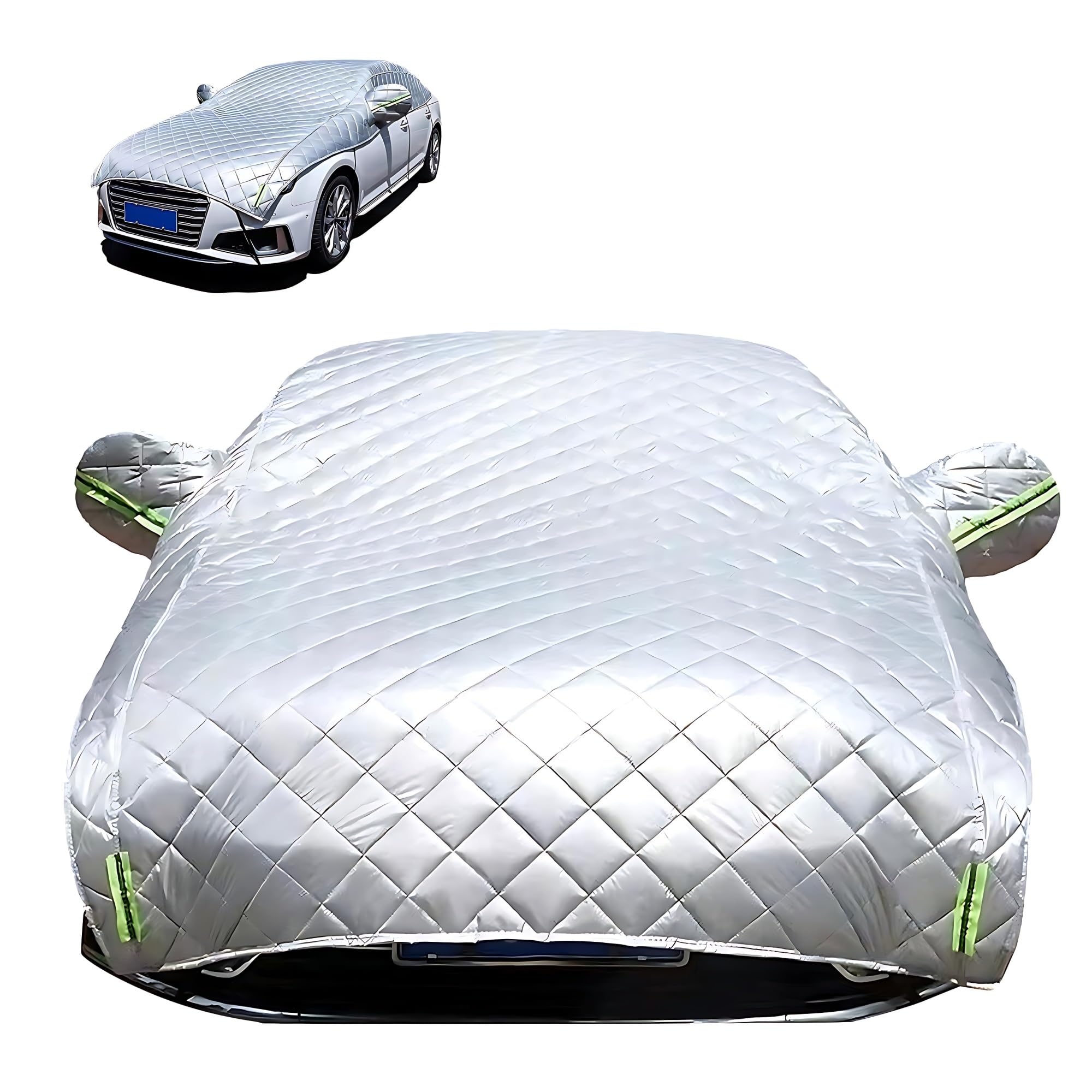 Autoabdeckung Gegen Hagel für Hyundai i20(2009-2022) Autoabdeckung Hagelsichere Hageldecke für Autos,Windschutzscheiben-Hagelschutz Dicke Hagelschäden Autoabdeckung,Staubdichte, Schneesichere Schnee-A