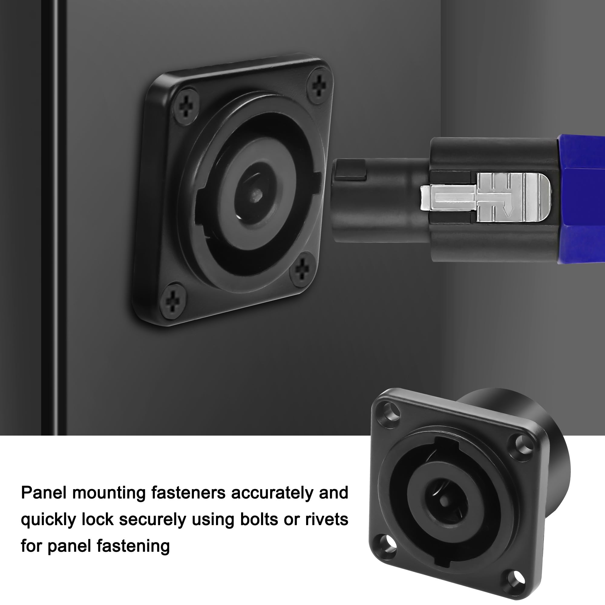 Amazon.com: XMSJSIY D-Type 8 Pole Speakon Panel Mount Connector