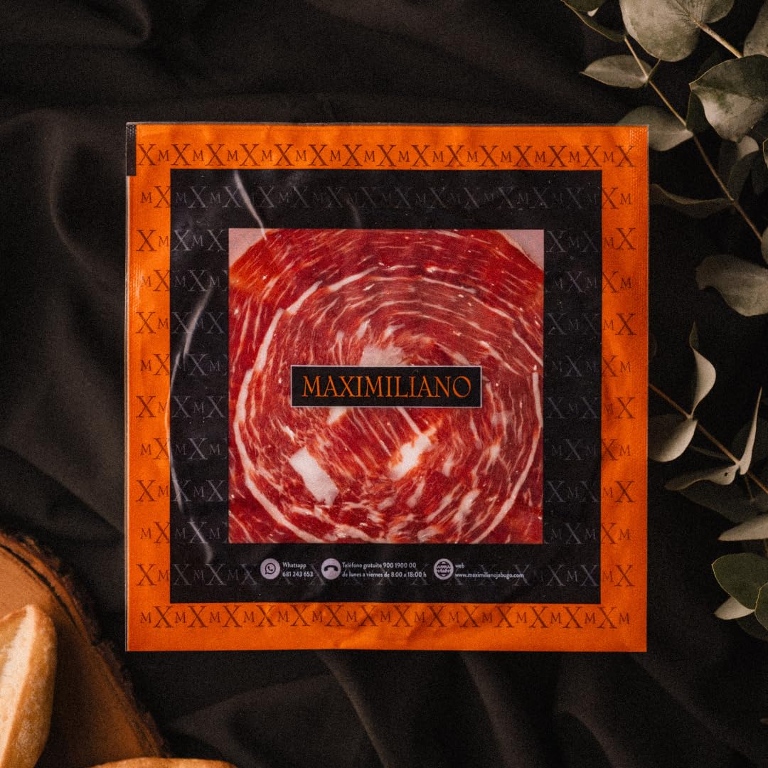 Jamón de Bellota 100% Ibérico Loncheado a Mano 80gr Estuche Curación Lenta 36 Meses