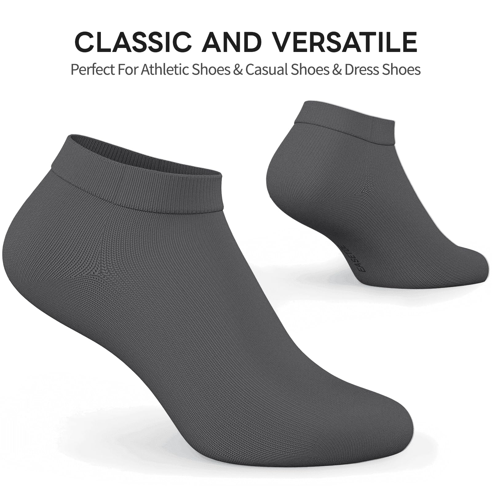 Calcetines tobilleros para hombre, 8 pares de calcetines de algodón de primera calidad, antideslizantes, casuales, de corte bajo