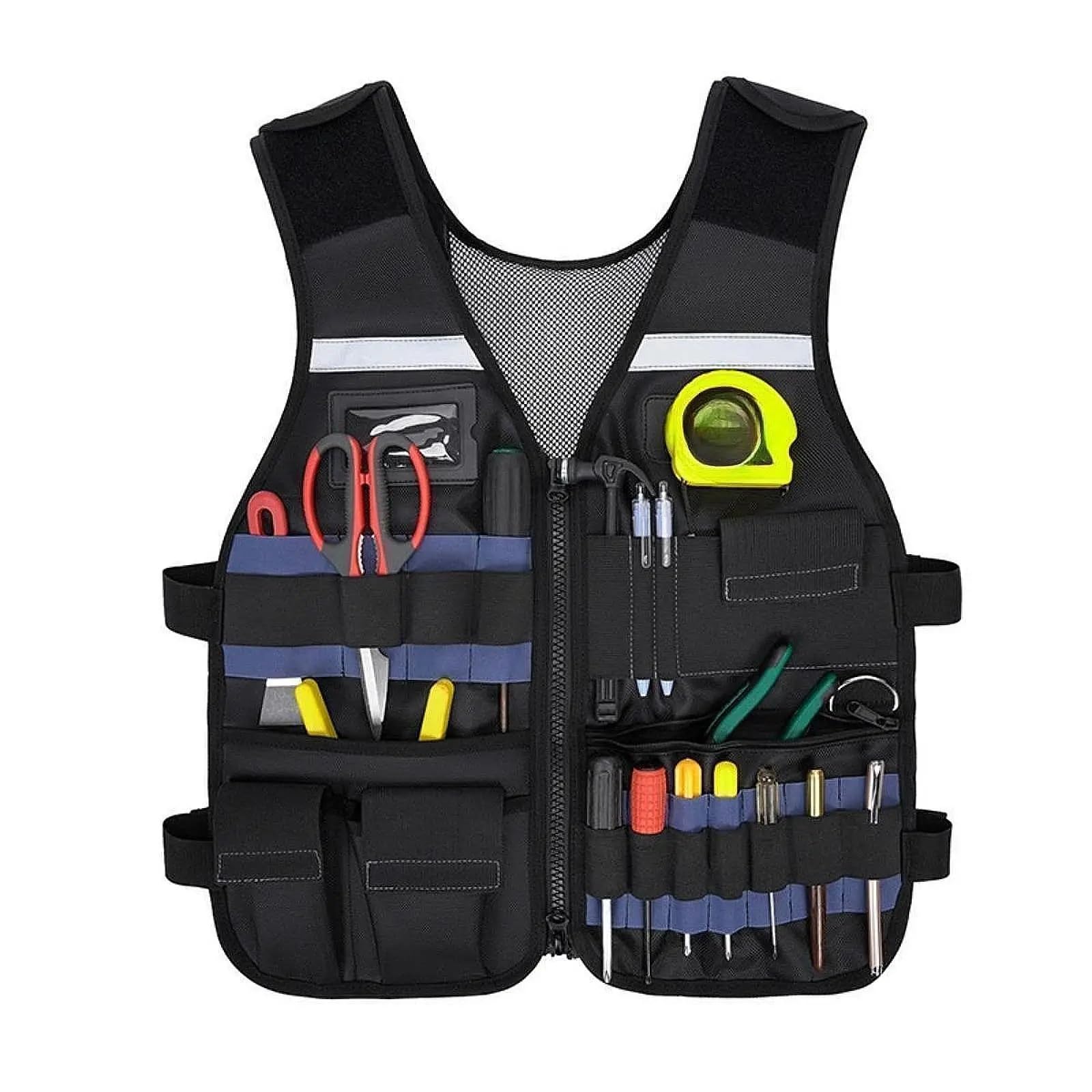 Chaleco de Herramientas Electrician Tool Vest Work For Craftsmen Architect Home DIY