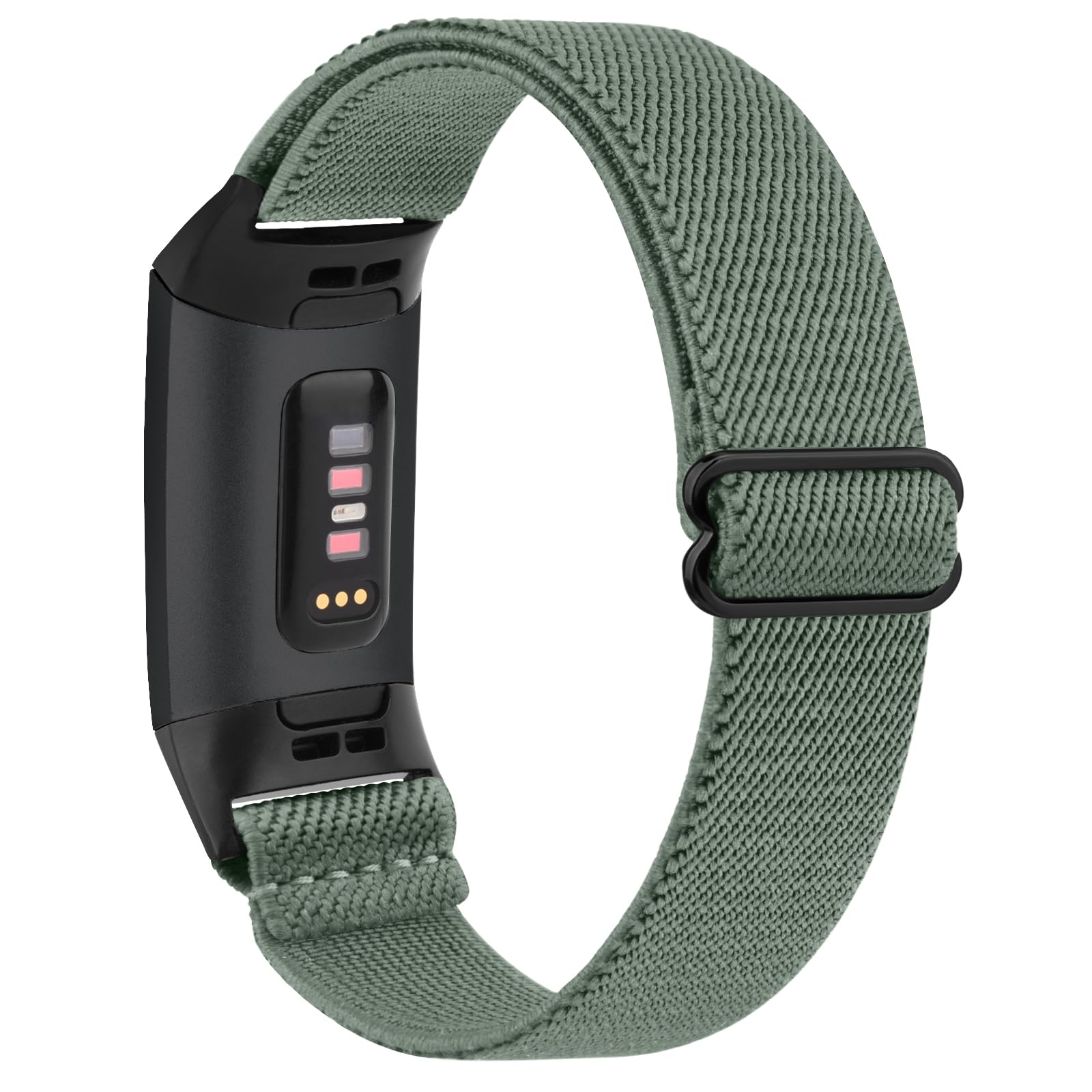 Tobfit Stretchy Band Compatible with Fitbit Charge 4 Bands/Fitbit Charge 3 Bands for Women Men, Solo Loop Straps Elastic Braided Wristbands Replacement for Fitbit Charge 4/Charge 3 Bands