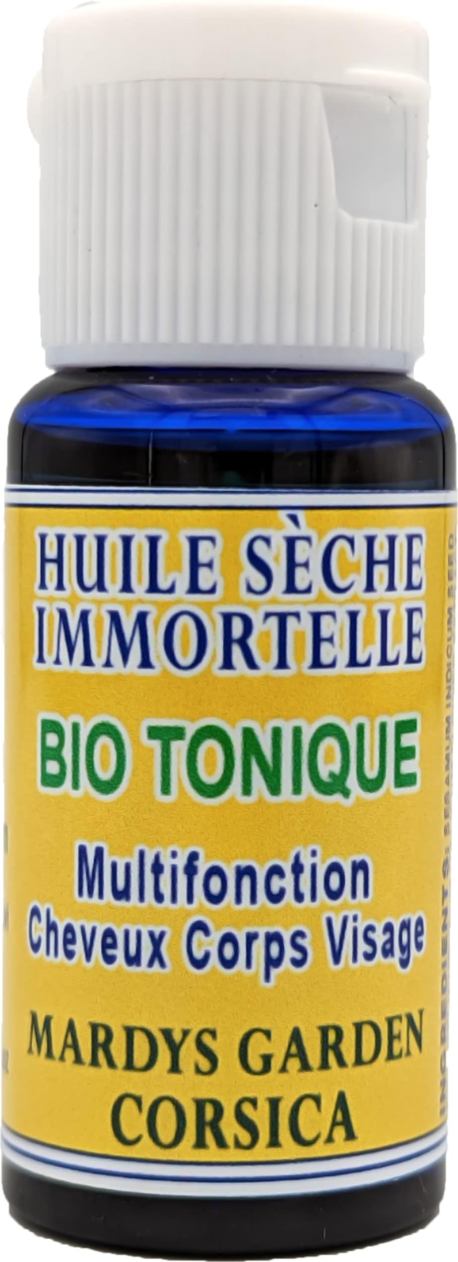 Handcrafted multifunction Immortal Dry Oil 15ml - ORGANIC Oil for Hair, Face, Body - Revives and Revitalizes - Made in FRANCE