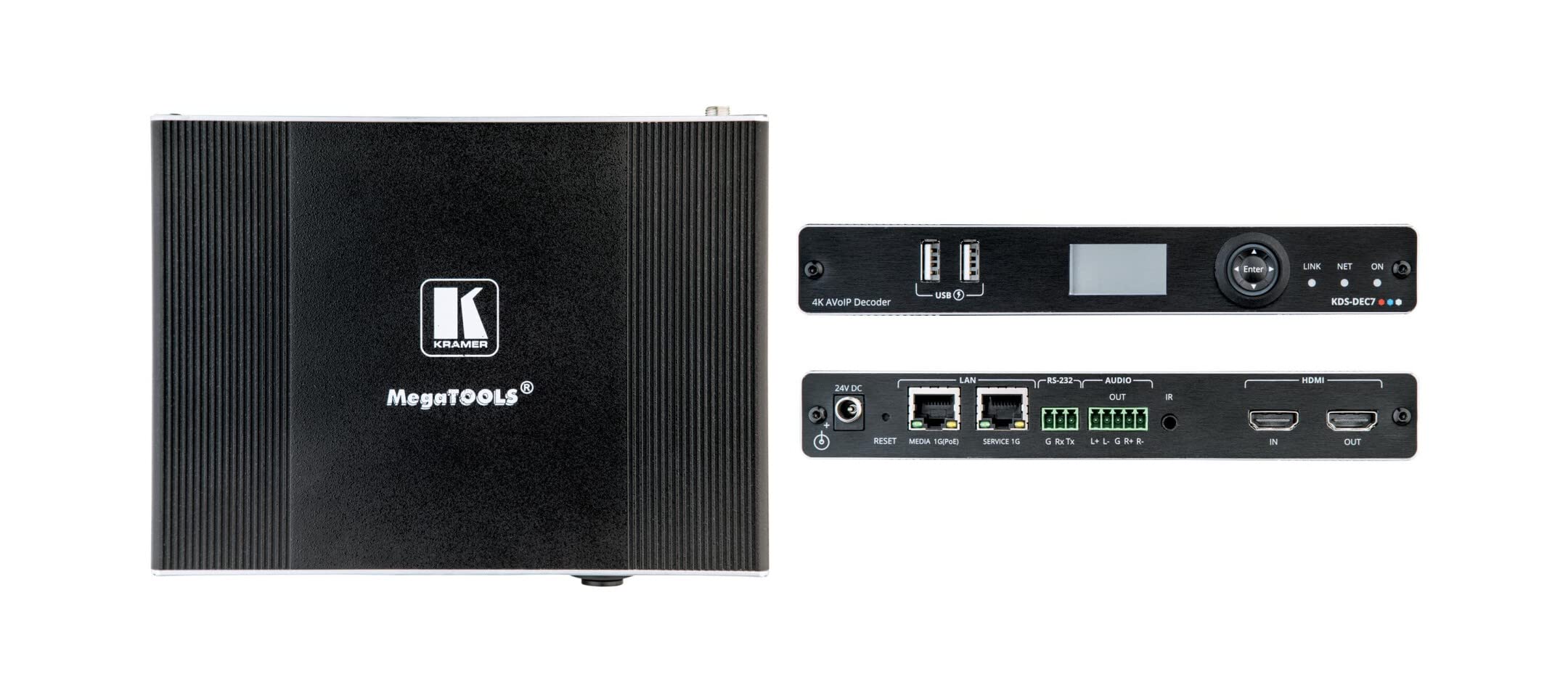 Amazon.com: Kramer KDS-DEC7 4K60 4:2:0 High-Performance AVoIP