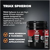 Vista 3 de TRIAX Spheron Grease NLGI-2 Complejo de litio, alta temperatura, súper resistente, ultra pegajoso, EP, resistente al agua, para quinta rueda