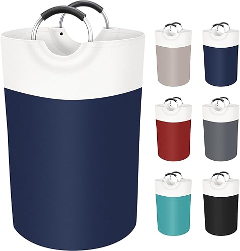 Miniatura 13 de BlissTotes Cesta de lavandería, cesta de ropa sucia, cestas de lavandería plegables, cesta de ropa sucia, cesta impermeable de lavandería con asas